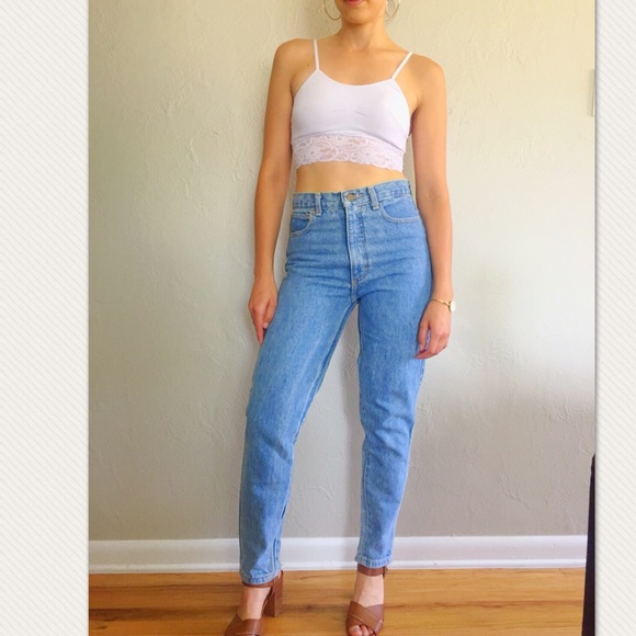 mom jeans capri